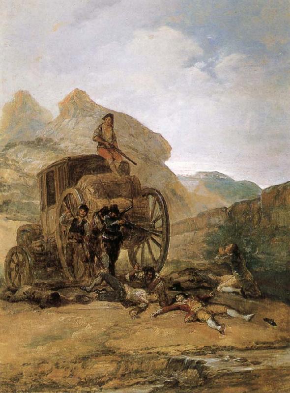 Francisco Goya Assault on a Coach oil painting picture